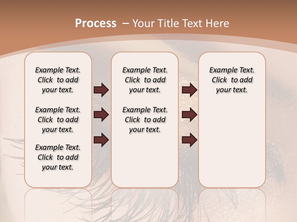 Eyebrow Caucasian Beauty PowerPoint Template