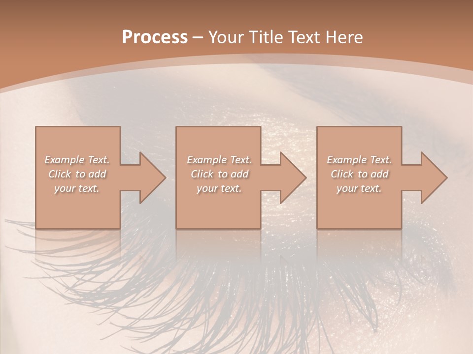 Eyebrow Caucasian Beauty PowerPoint Template