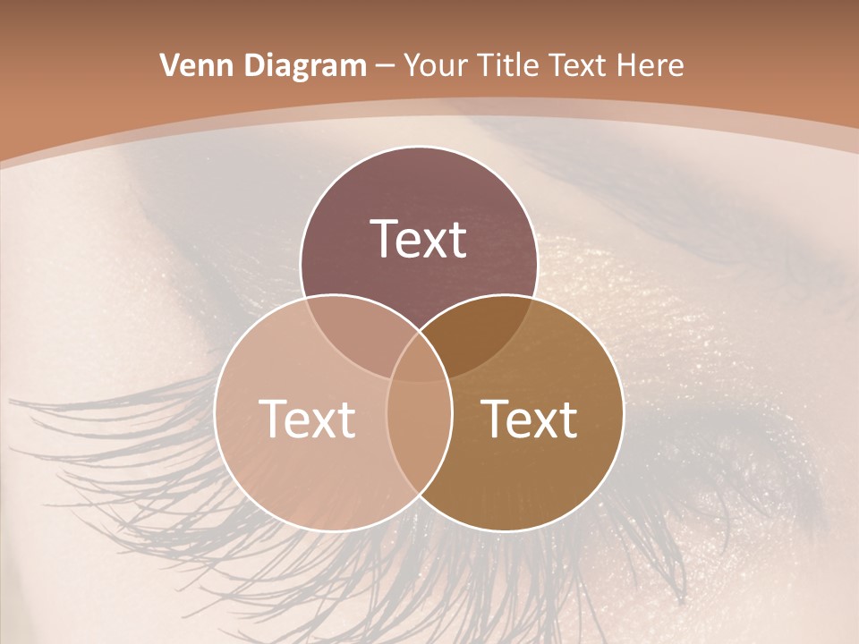 Eyebrow Caucasian Beauty PowerPoint Template