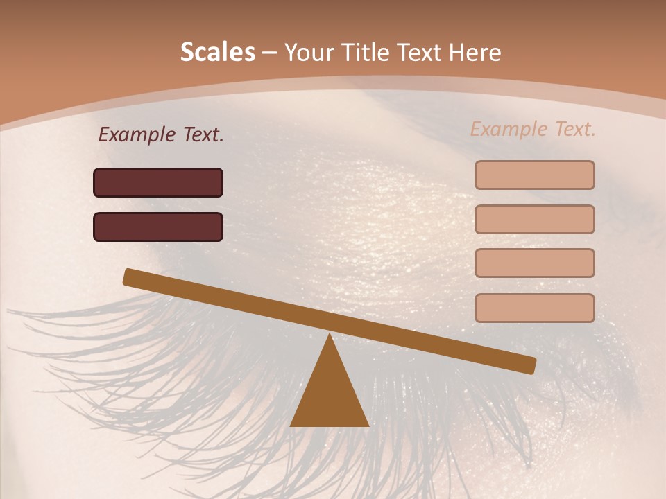 Eyebrow Caucasian Beauty PowerPoint Template
