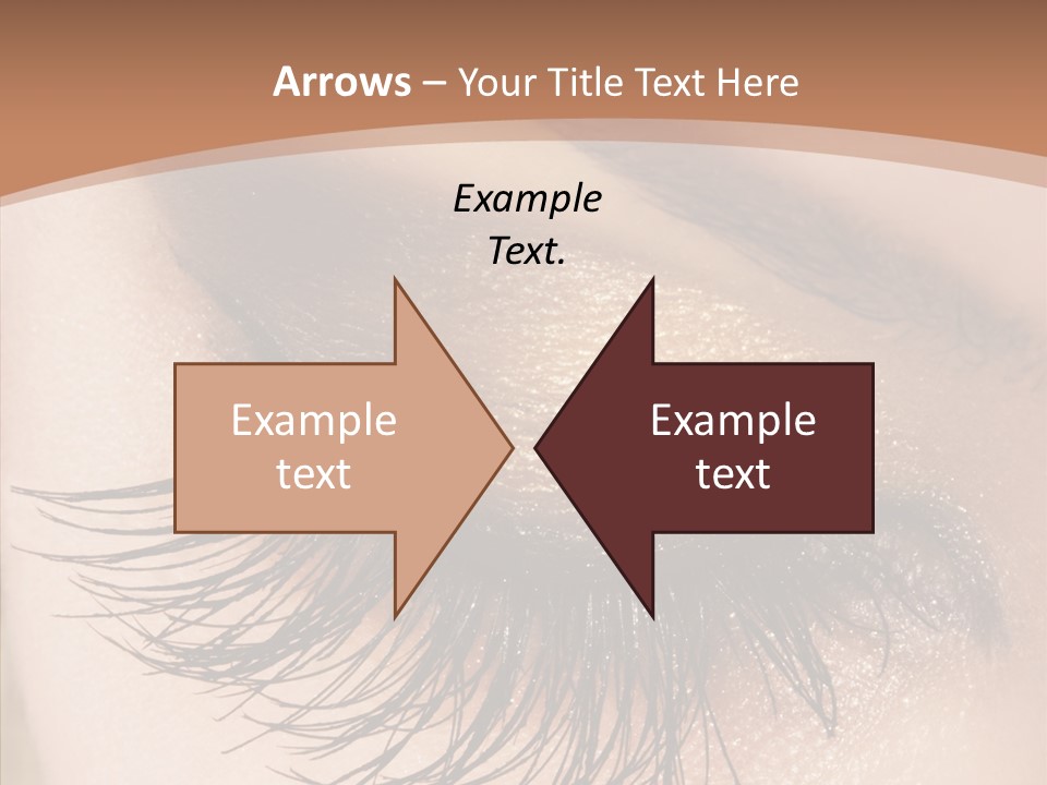 Eyebrow Caucasian Beauty PowerPoint Template