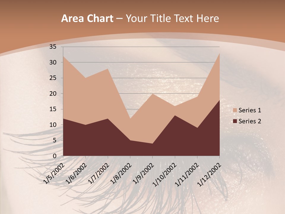Eyebrow Caucasian Beauty PowerPoint Template