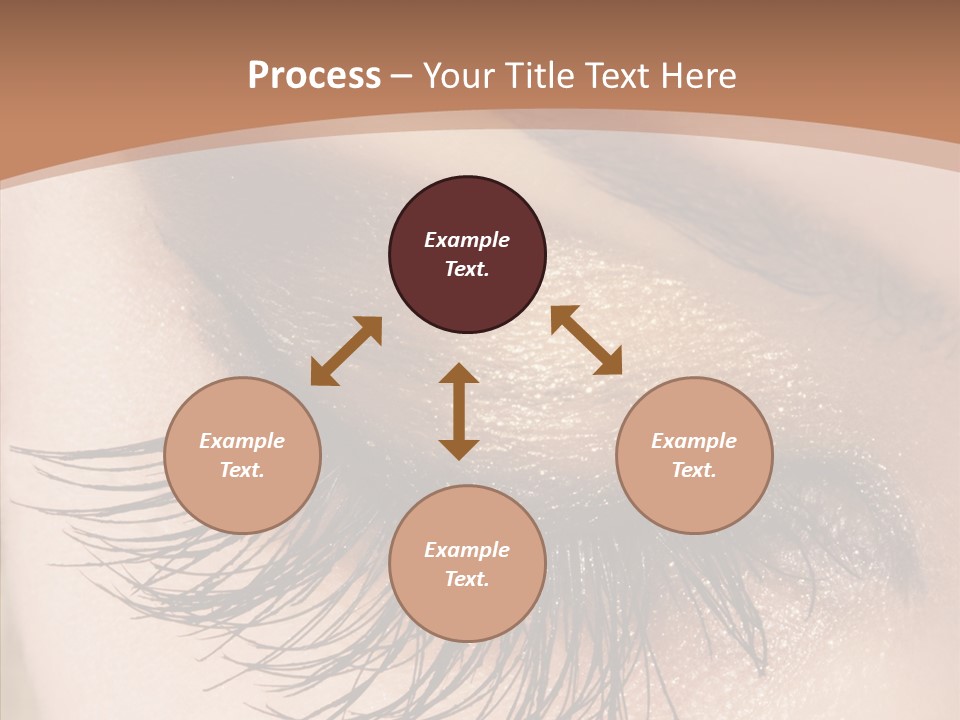 Eyebrow Caucasian Beauty PowerPoint Template