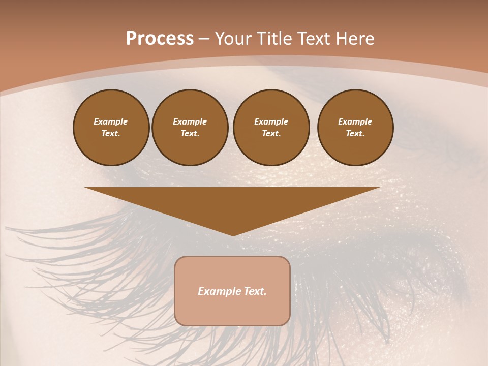 Eyebrow Caucasian Beauty PowerPoint Template