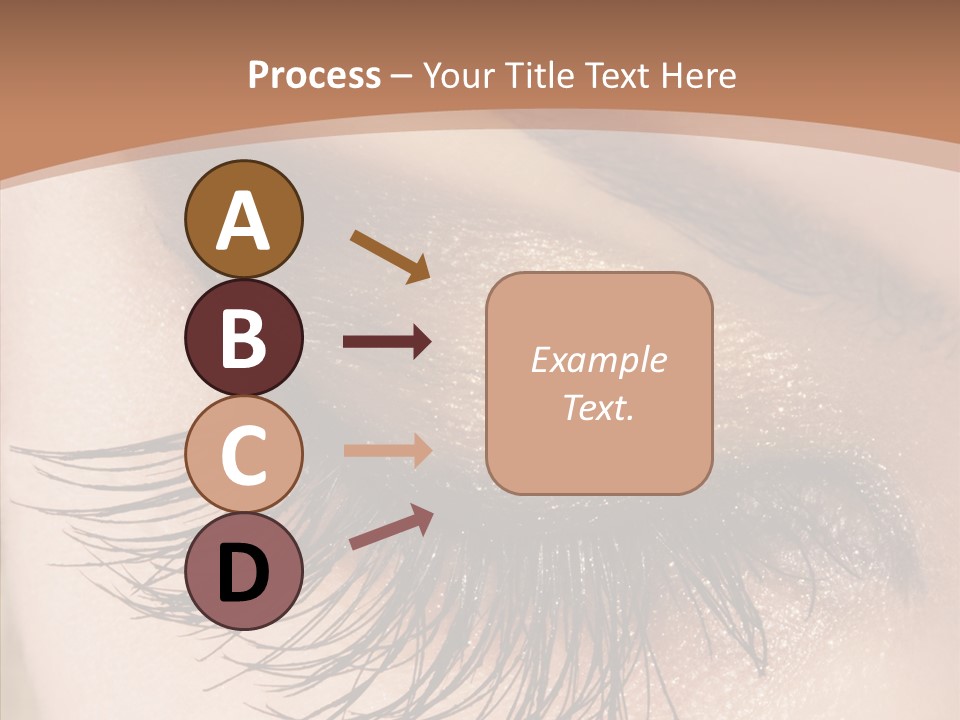 Eyebrow Caucasian Beauty PowerPoint Template