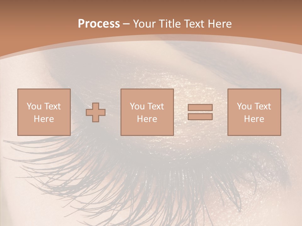 Eyebrow Caucasian Beauty PowerPoint Template