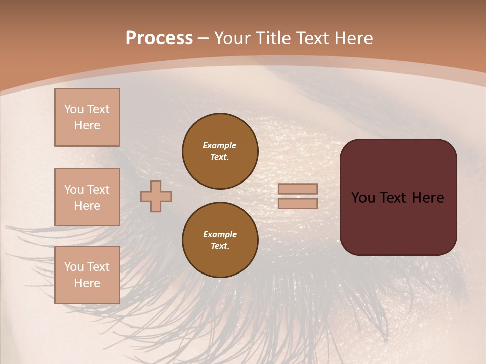 Eyebrow Caucasian Beauty PowerPoint Template