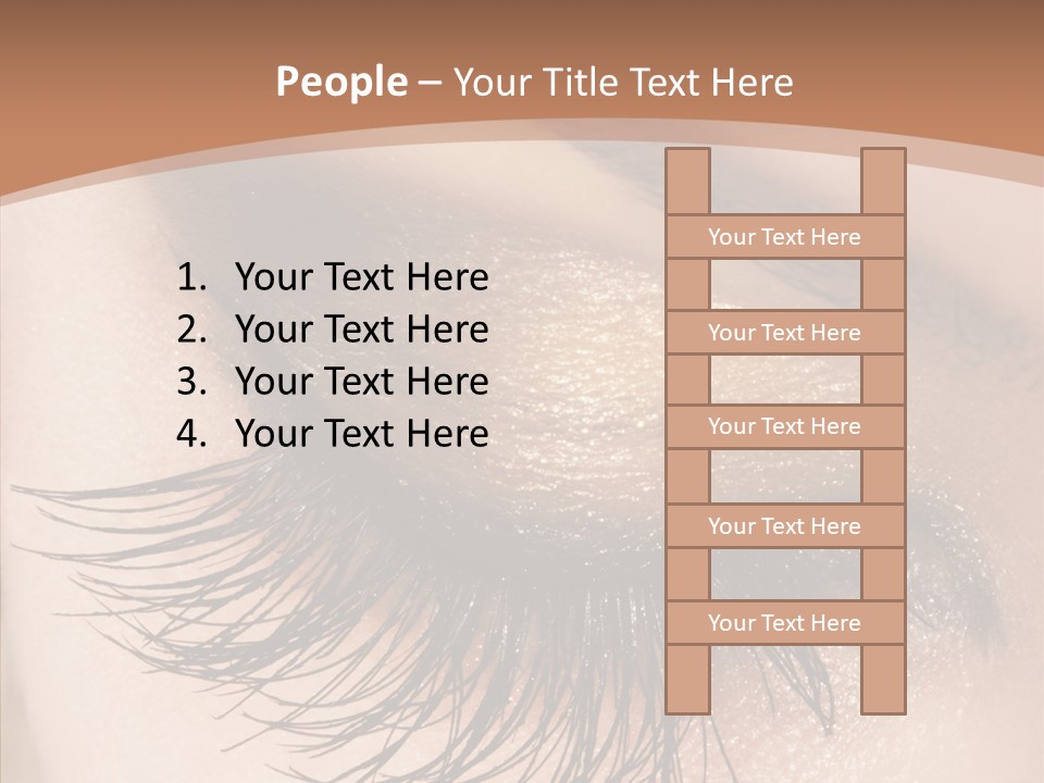 Eyebrow Caucasian Beauty PowerPoint Template