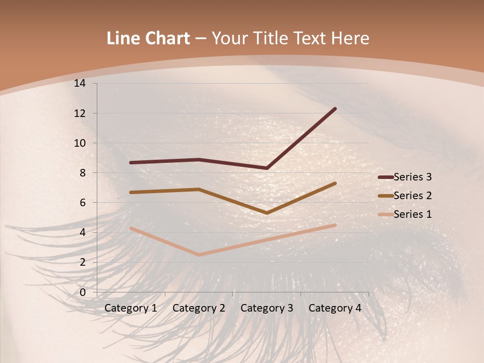 Eyebrow Caucasian Beauty PowerPoint Template