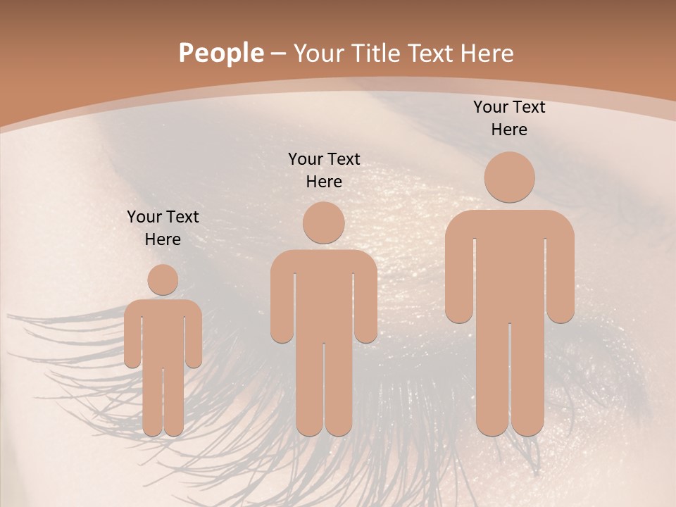 Eyebrow Caucasian Beauty PowerPoint Template