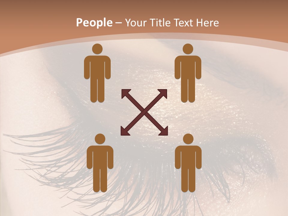 Eyebrow Caucasian Beauty PowerPoint Template