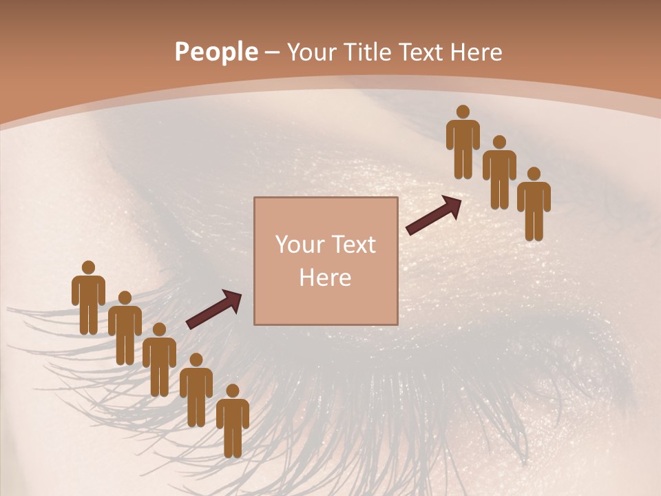 Eyebrow Caucasian Beauty PowerPoint Template