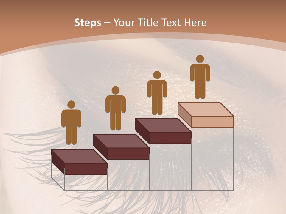 Eyebrow Caucasian Beauty PowerPoint Template