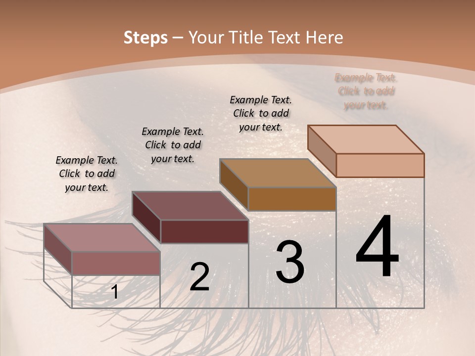 Eyebrow Caucasian Beauty PowerPoint Template