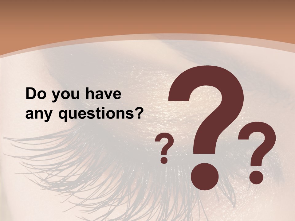 Eyebrow Caucasian Beauty PowerPoint Template