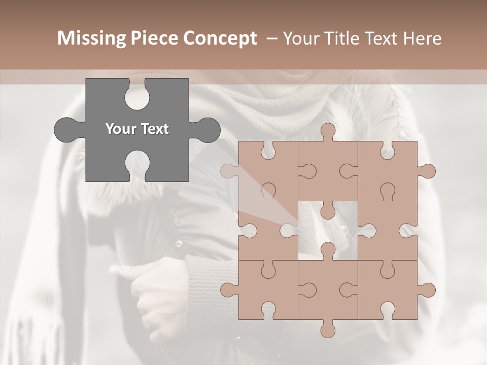 River Woman Beauty PowerPoint Template