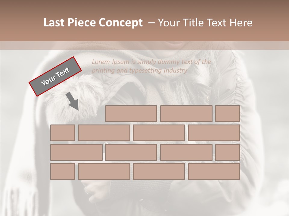 River Woman Beauty PowerPoint Template