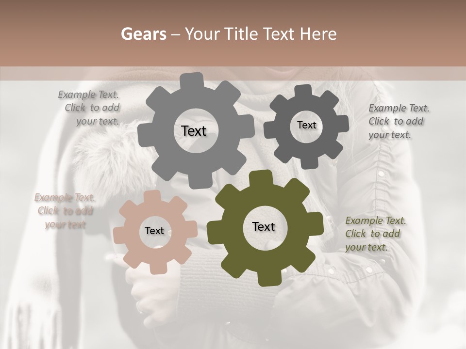 River Woman Beauty PowerPoint Template