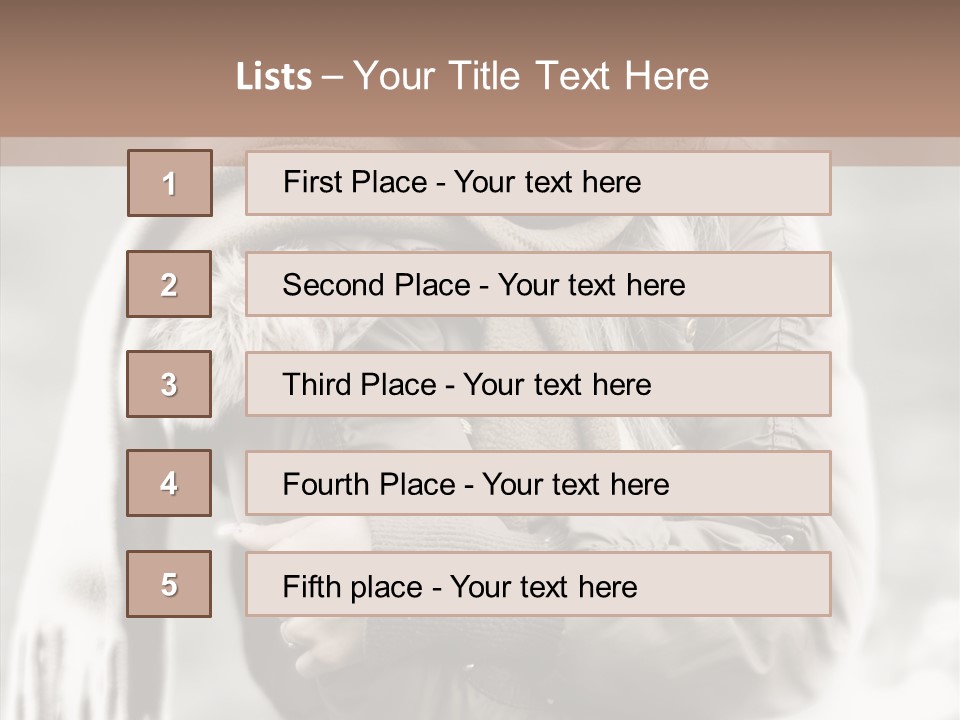 River Woman Beauty PowerPoint Template