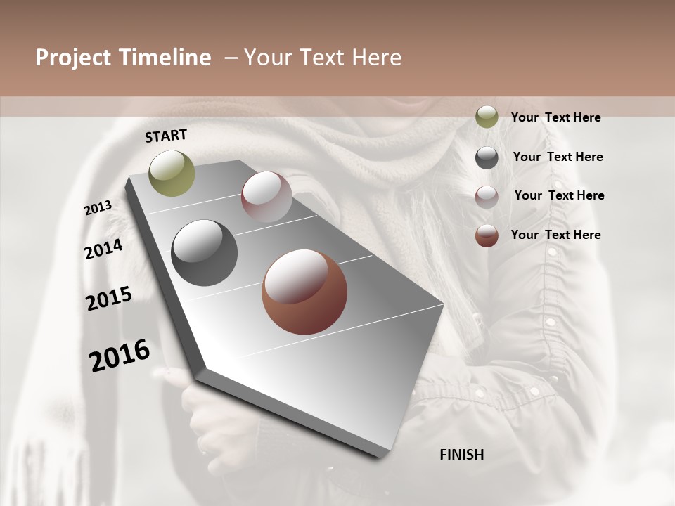 River Woman Beauty PowerPoint Template