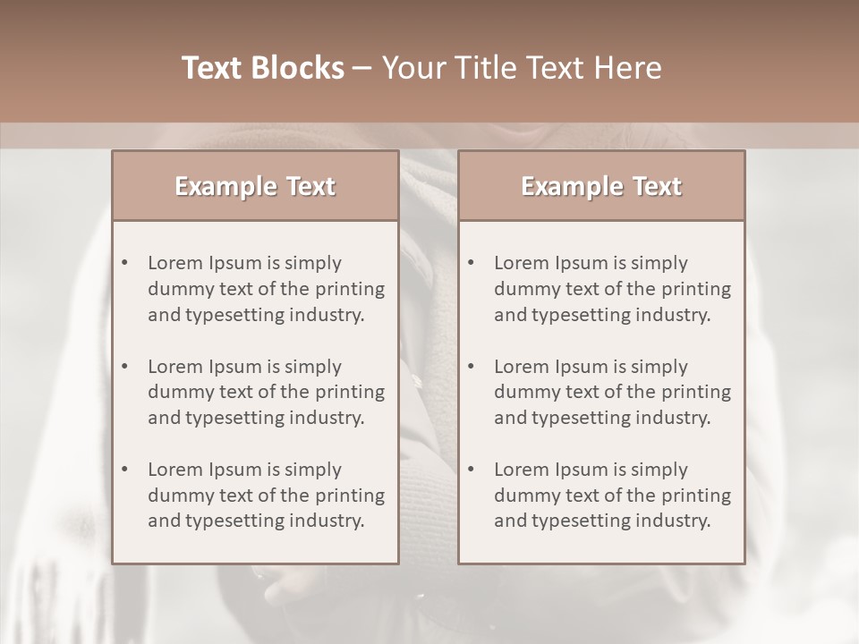 River Woman Beauty PowerPoint Template