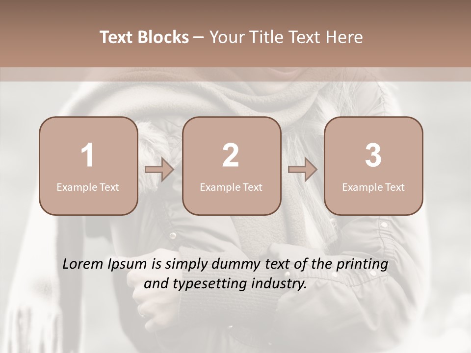 River Woman Beauty PowerPoint Template