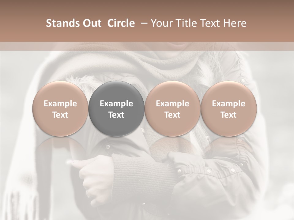 River Woman Beauty PowerPoint Template