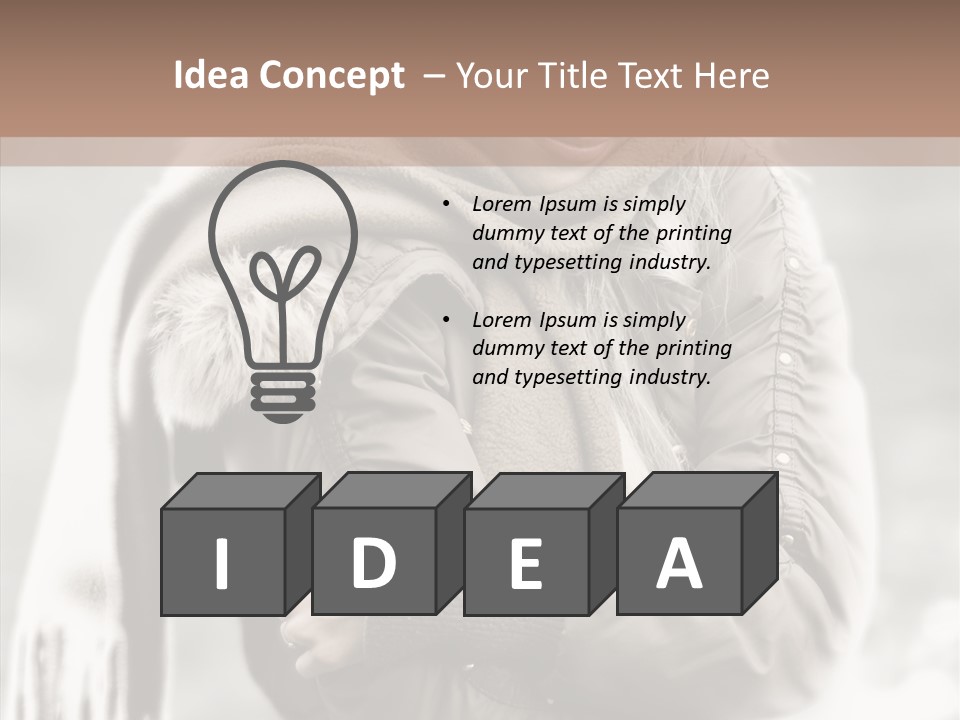 River Woman Beauty PowerPoint Template