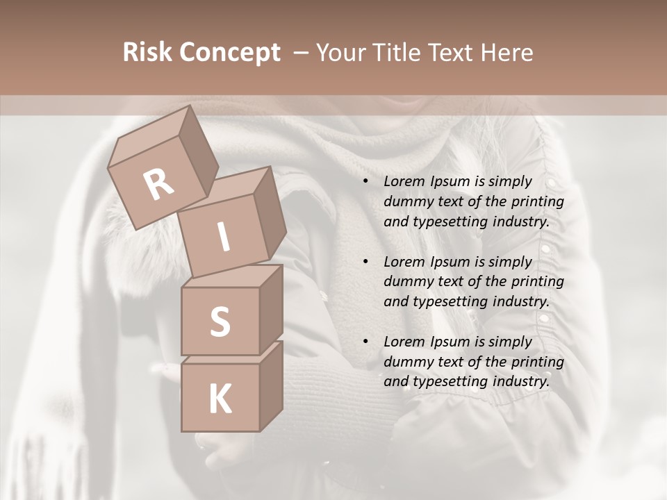 River Woman Beauty PowerPoint Template