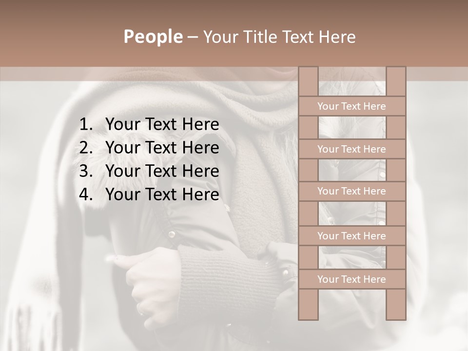 River Woman Beauty PowerPoint Template