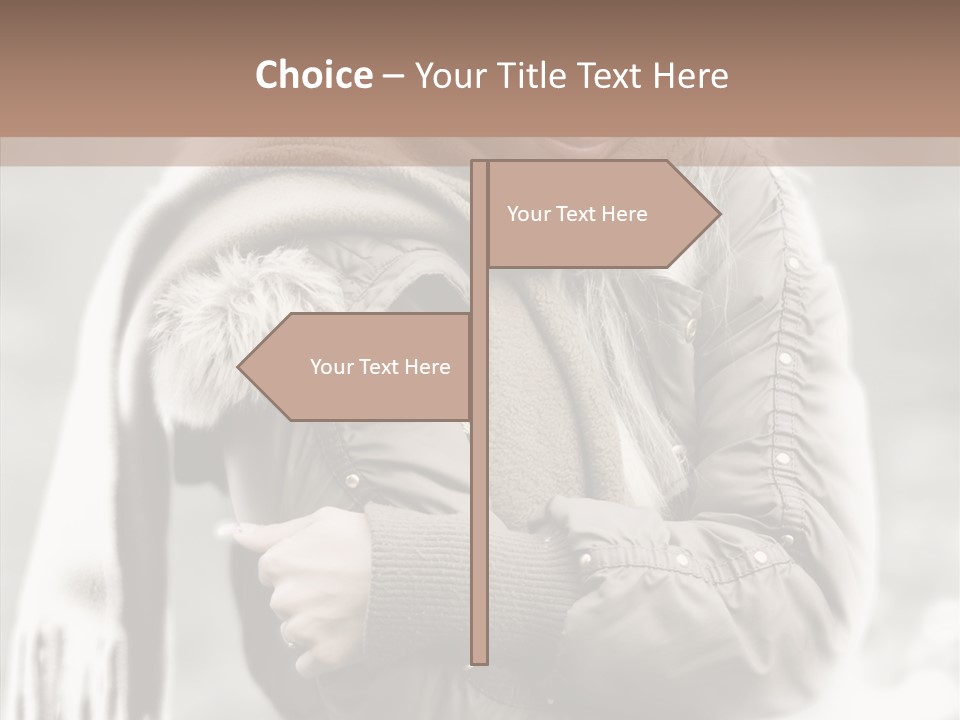 River Woman Beauty PowerPoint Template