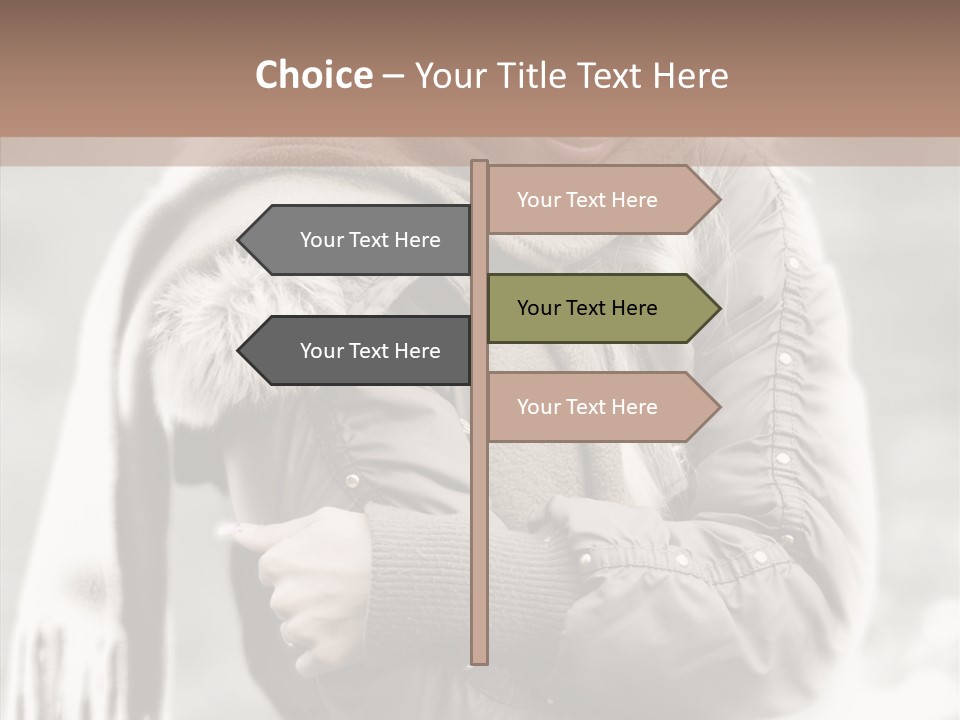 River Woman Beauty PowerPoint Template