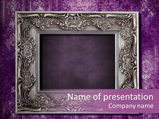 Metal Photo Baroque PowerPoint Template