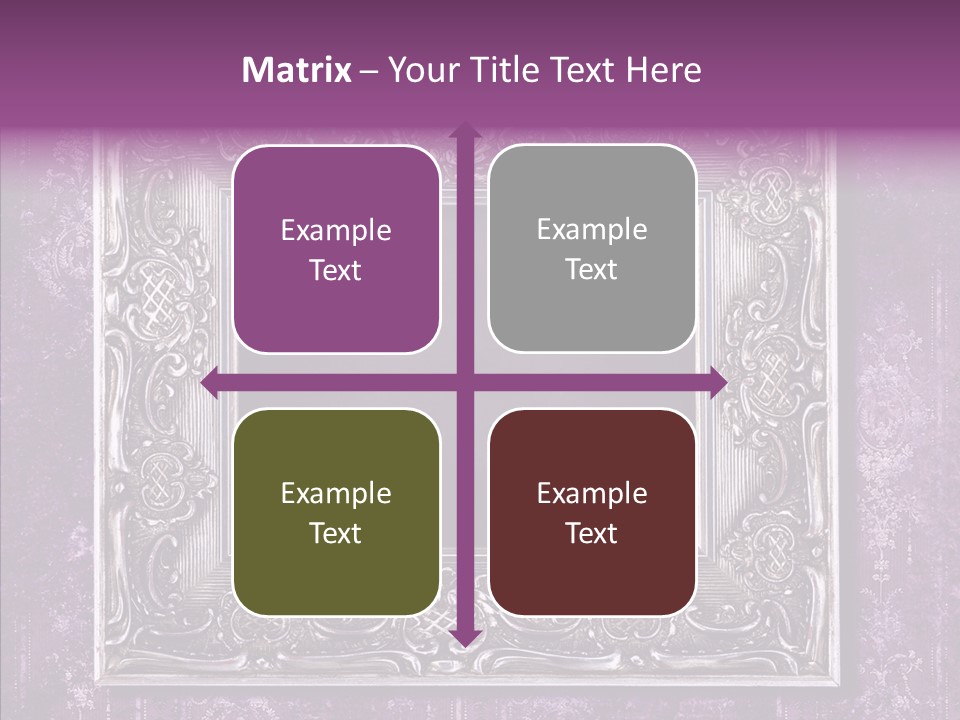 Metal Photo Baroque PowerPoint Template