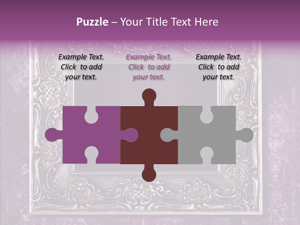 Metal Photo Baroque PowerPoint Template