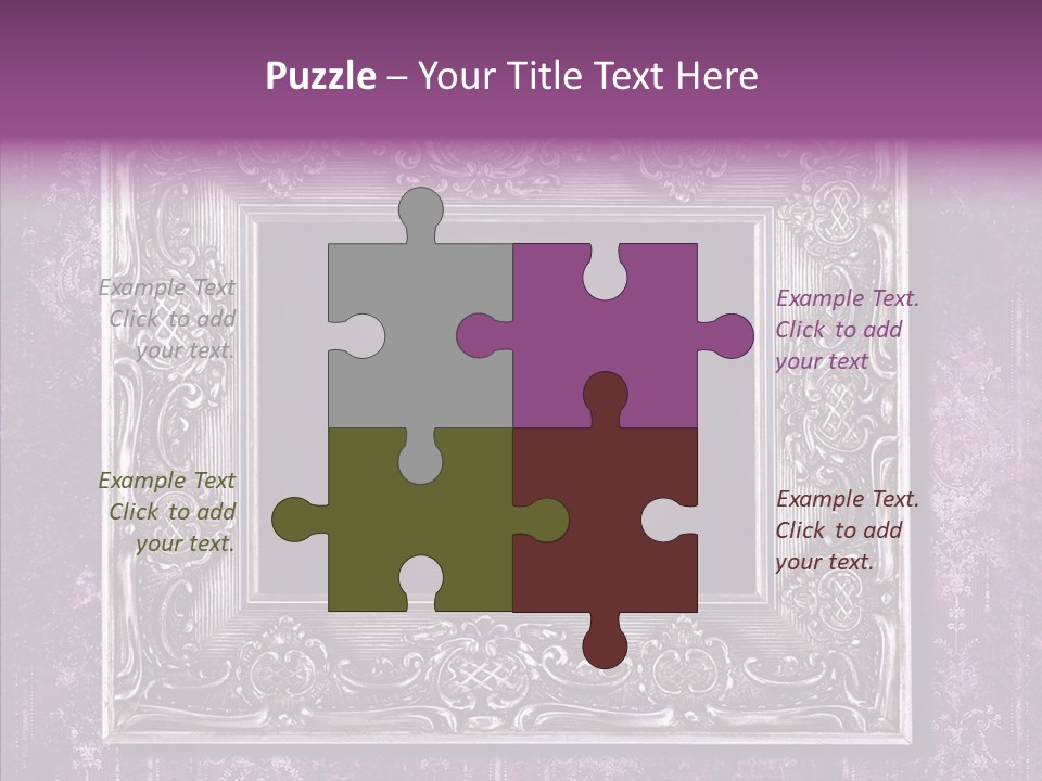 Metal Photo Baroque PowerPoint Template