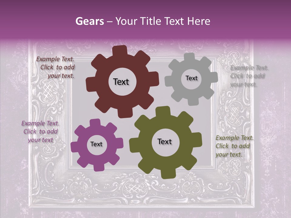 Metal Photo Baroque PowerPoint Template