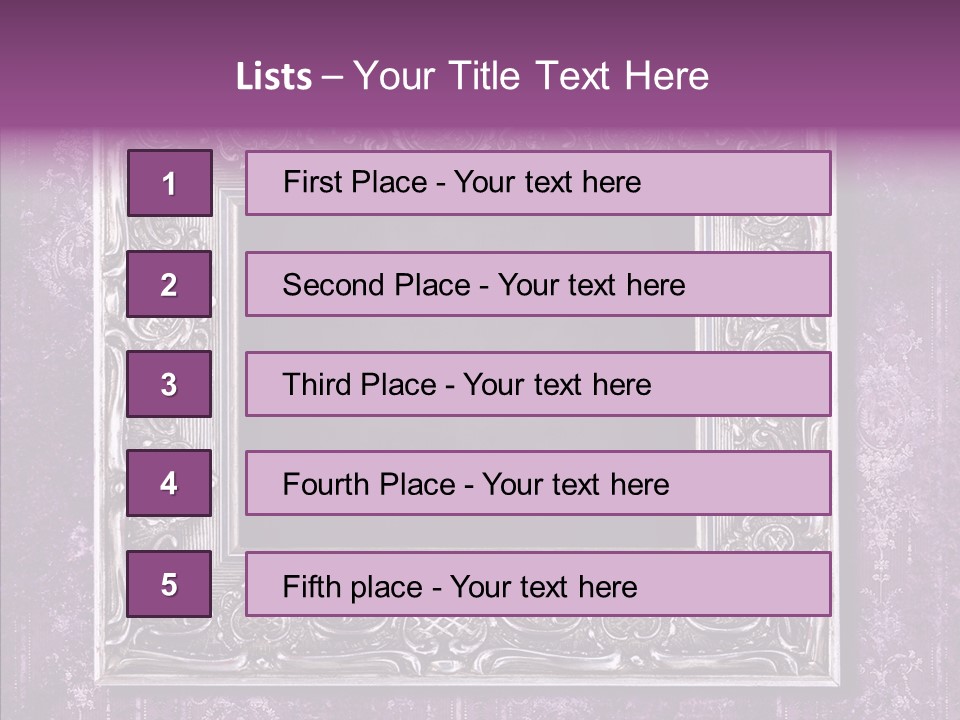 Metal Photo Baroque PowerPoint Template