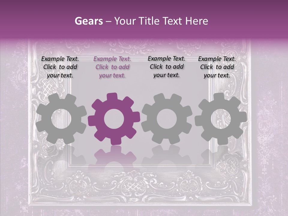 Metal Photo Baroque PowerPoint Template