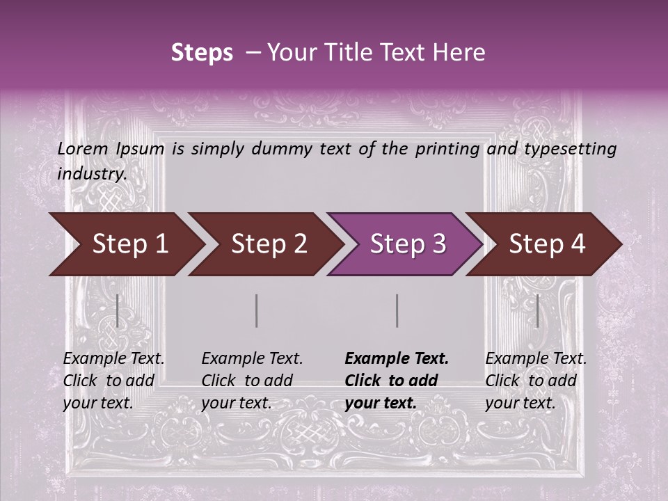 Metal Photo Baroque PowerPoint Template
