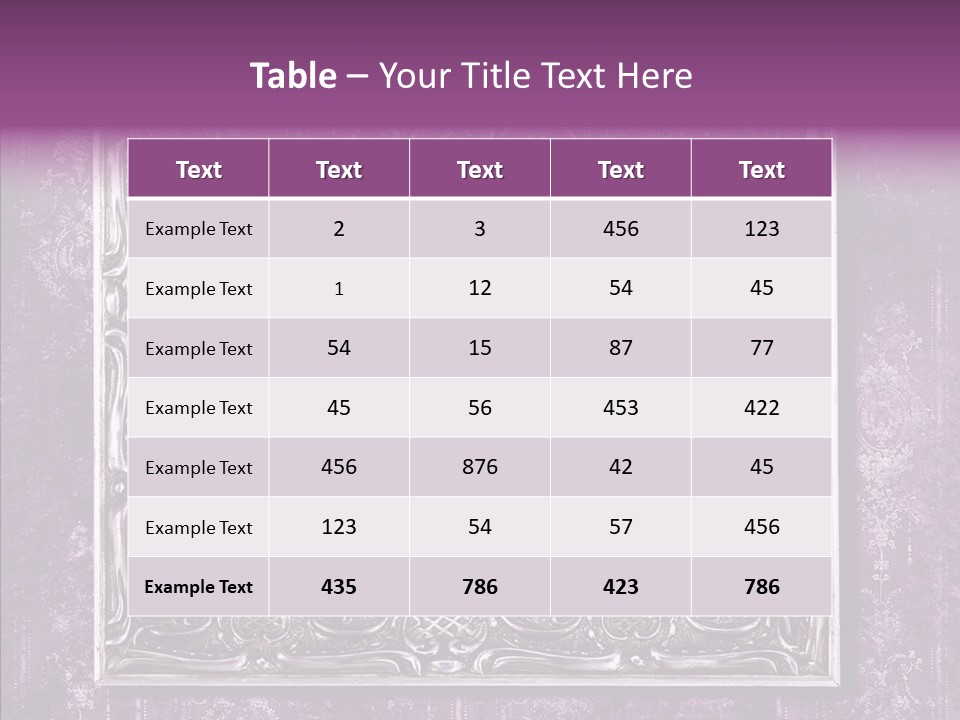 Metal Photo Baroque PowerPoint Template