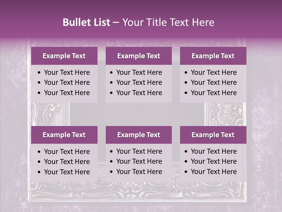 Metal Photo Baroque PowerPoint Template