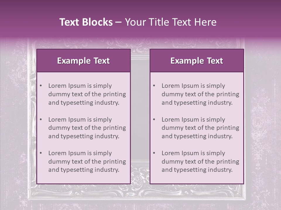 Metal Photo Baroque PowerPoint Template