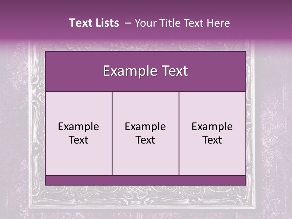 Metal Photo Baroque PowerPoint Template