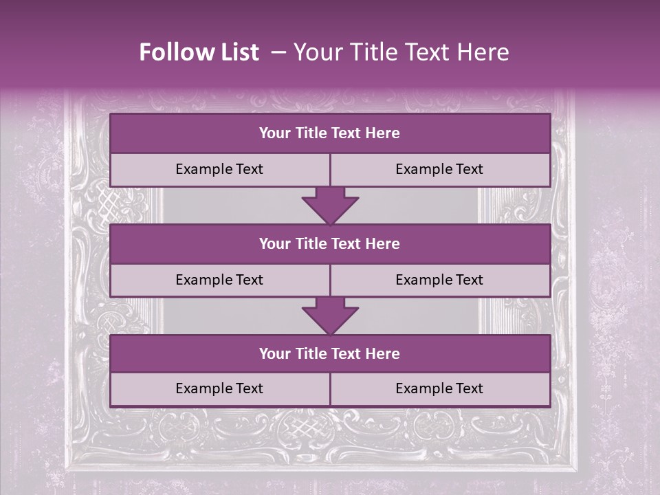 Metal Photo Baroque PowerPoint Template