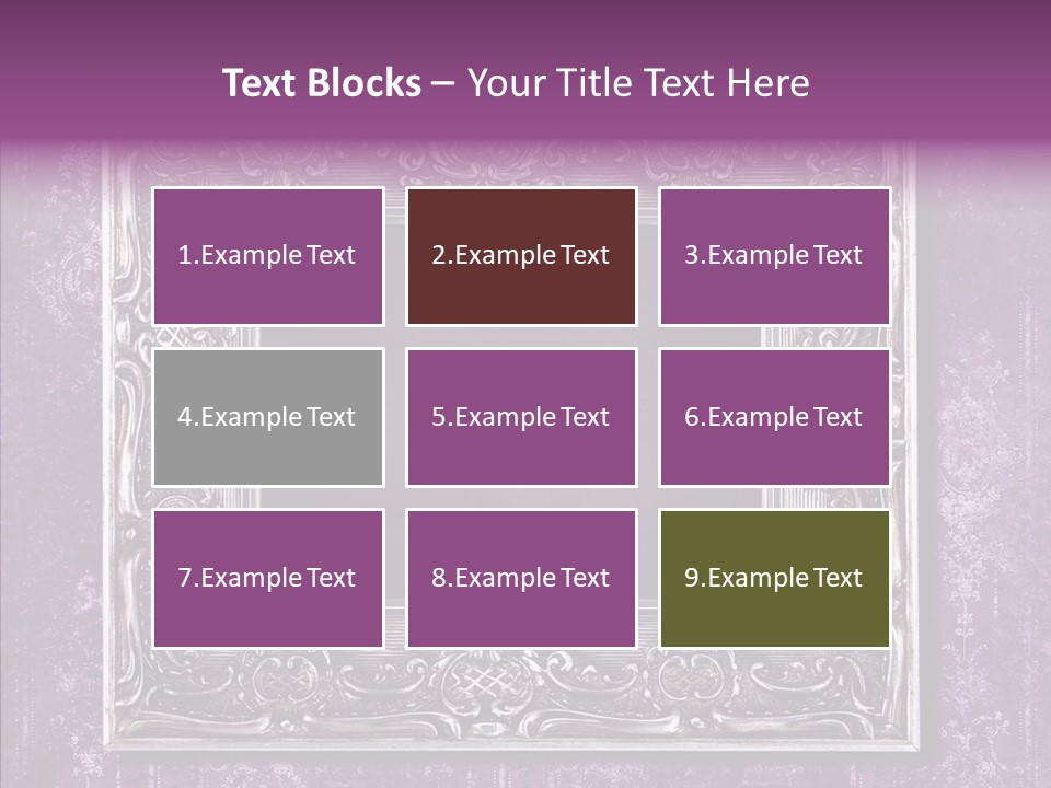 Metal Photo Baroque PowerPoint Template