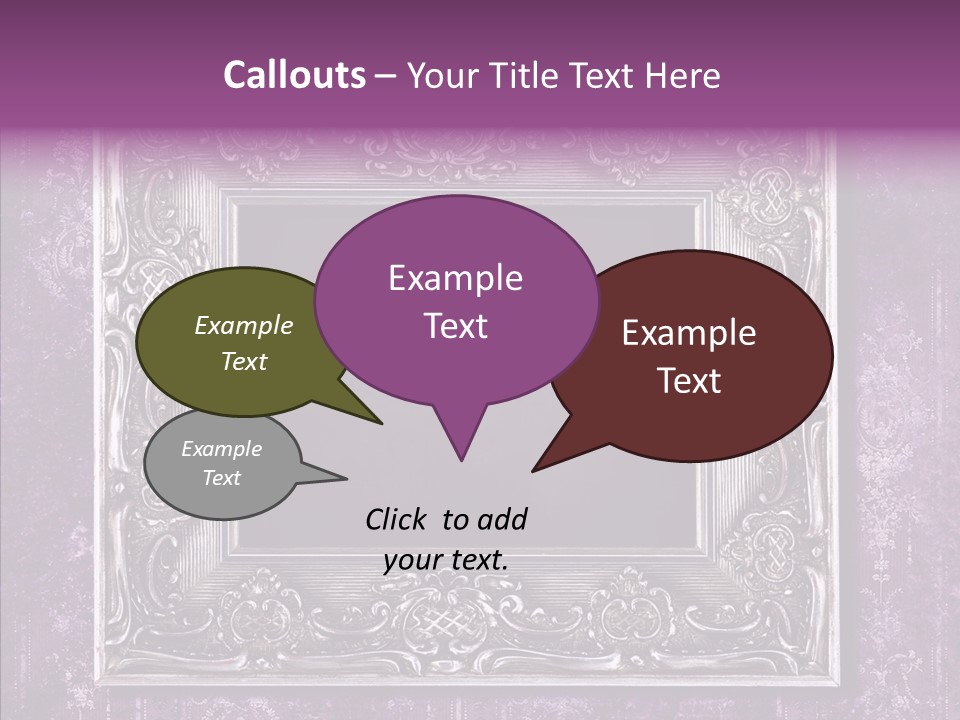 Metal Photo Baroque PowerPoint Template