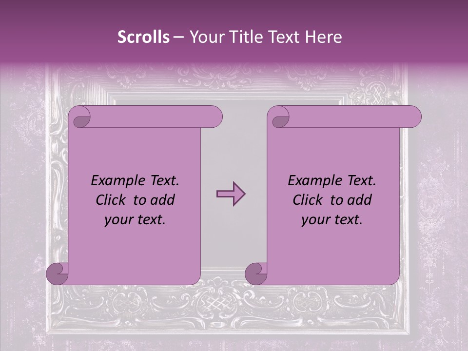 Metal Photo Baroque PowerPoint Template