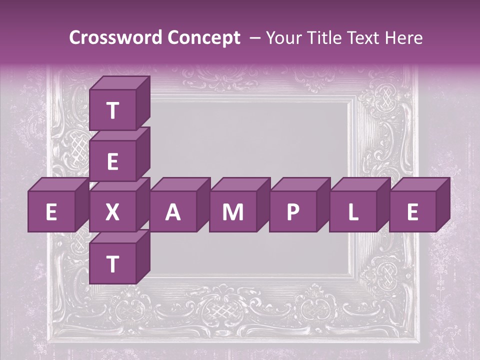 Metal Photo Baroque PowerPoint Template