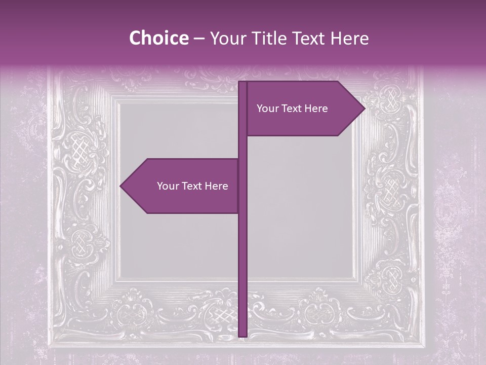 Metal Photo Baroque PowerPoint Template